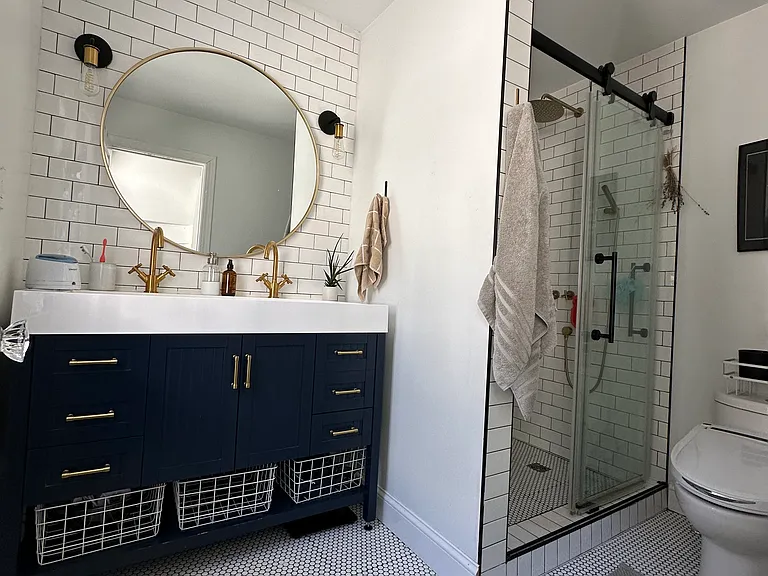Recently renovated bathroom