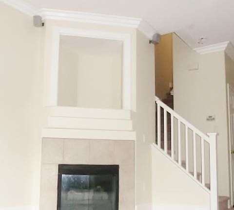 Living Room With Fireplace