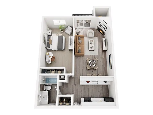 Floor plan One Bedroom
