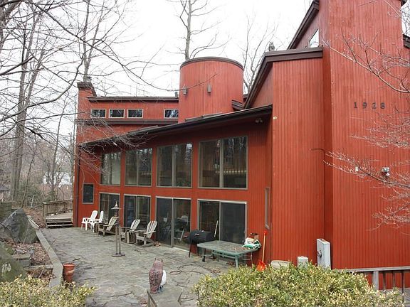 Patio as seen from parking area