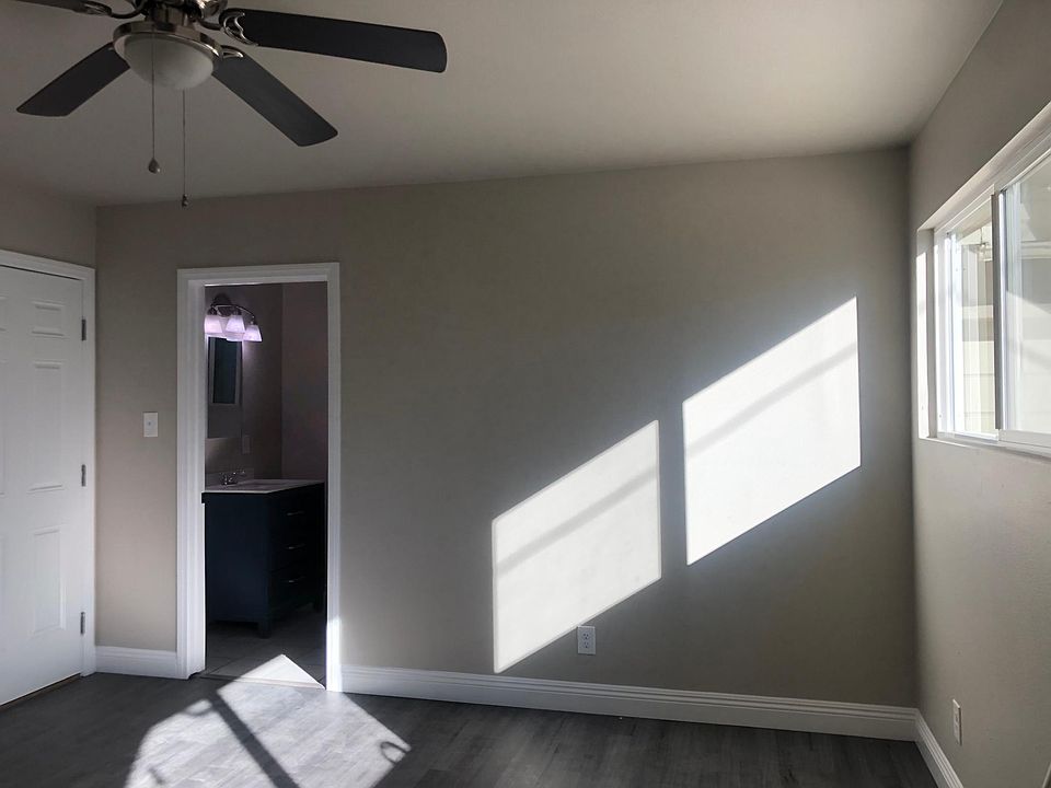 Inside of master bedroom with its own private bathroom
