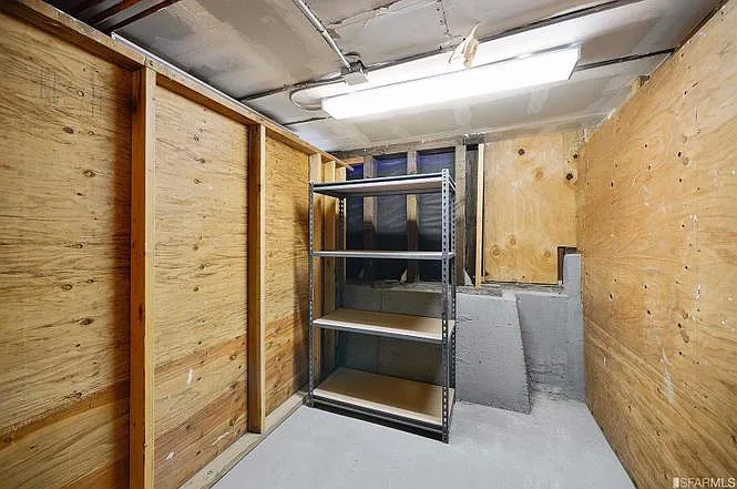 Basement storage area