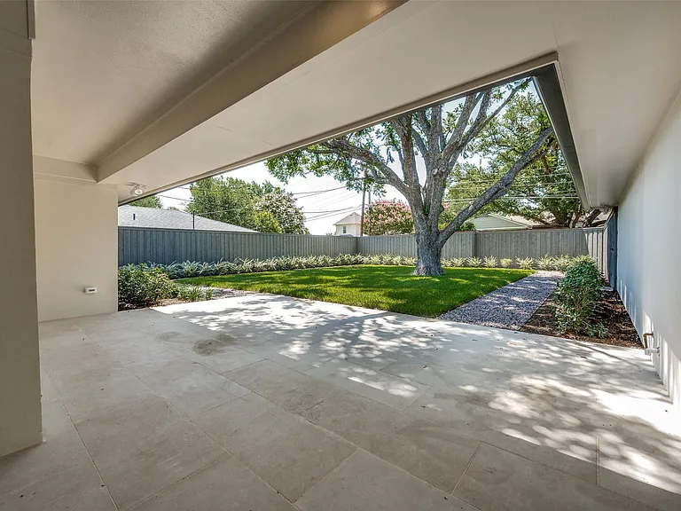 Rear patio