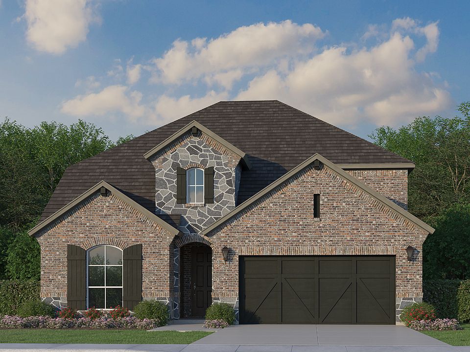Plan 1531 Elevation A with Stone
