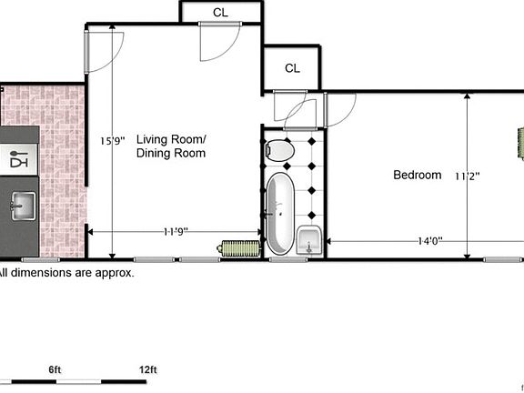 2nd image of 350 W 55th St APT 5E