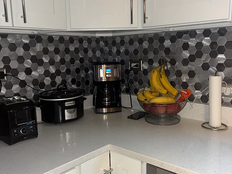 Counter and dishwasher