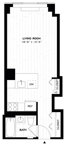 Floor plan Studio-S09