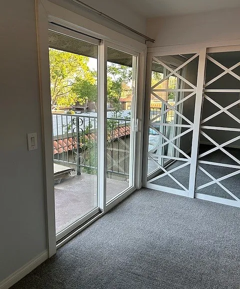 Master Bedroom - new sliding door leading to the balcony