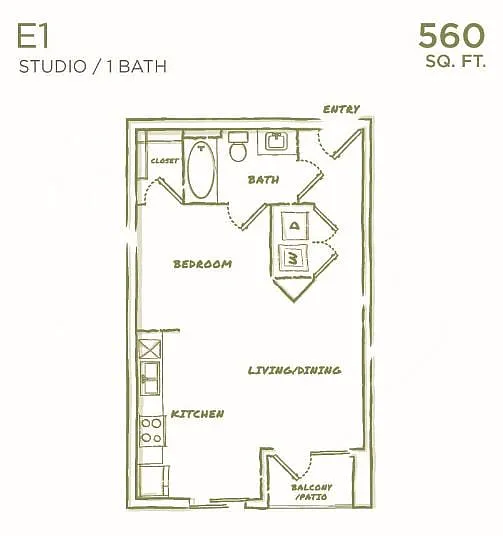 Floor plan E1