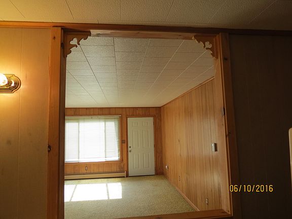 bar that looks into living room