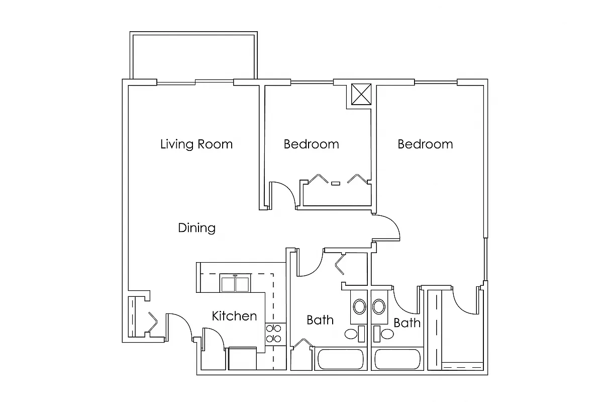 Floor plan B7