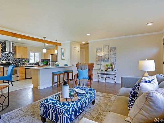 Natural light filled living area.