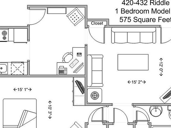 2nd image of 420-432 Riddle Rd #420-2