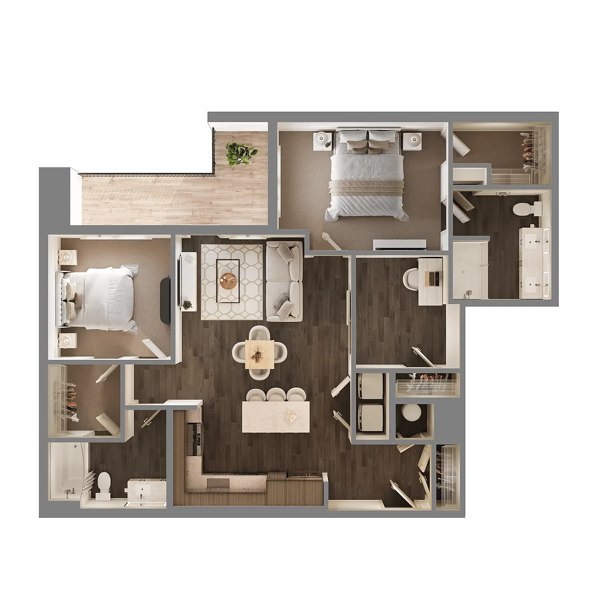 Floor plan B7D
