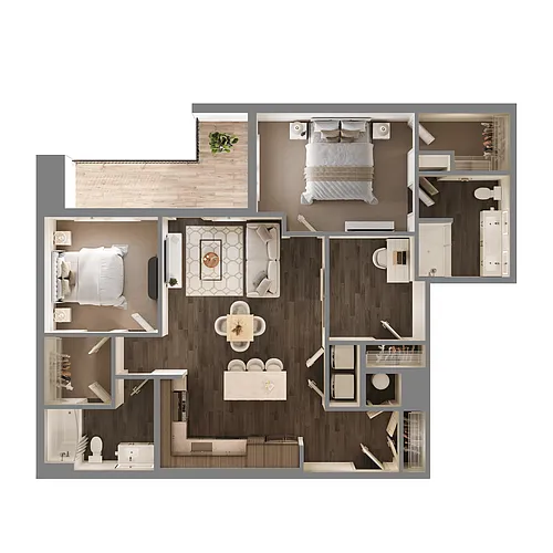 Floor plan B7D