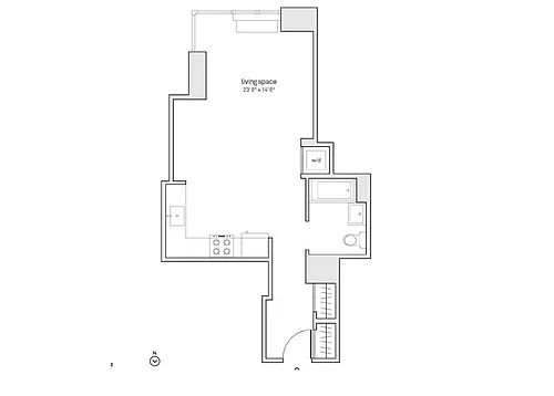 Floor plan Studio-S23-L5-25