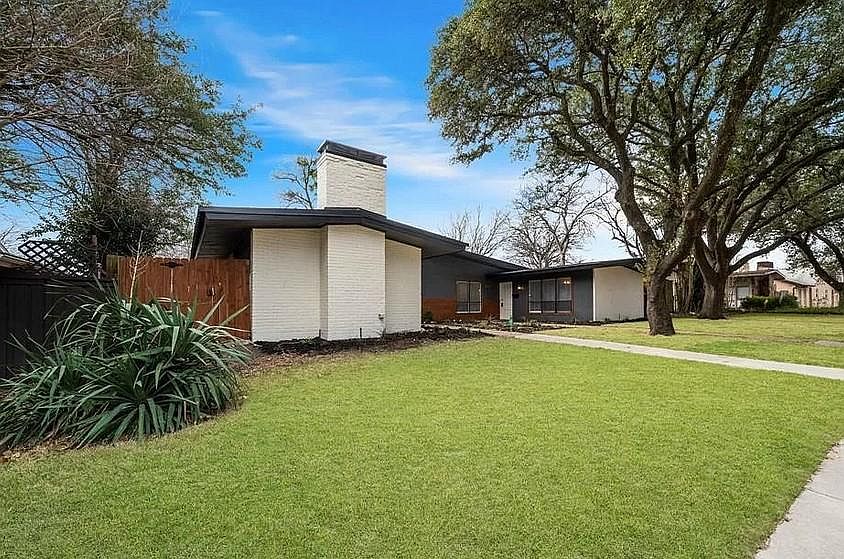 Huge front lawn