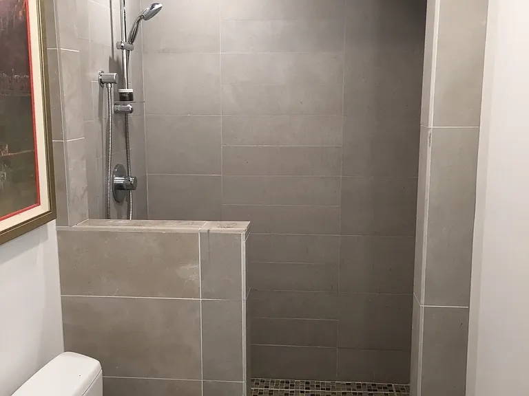 Downstairs shower.