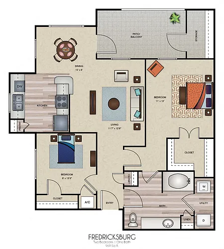 Floor plan Fredricksburg