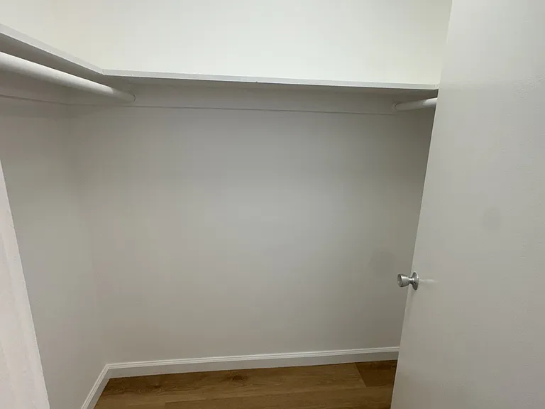 walk in closet in master bedroom