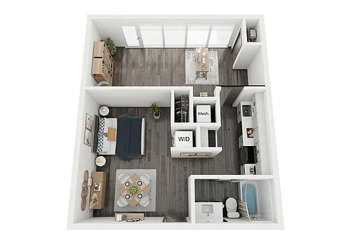Floor plan Boutique - Live Work