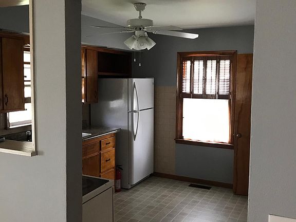 Doorway into kitchen from living room.