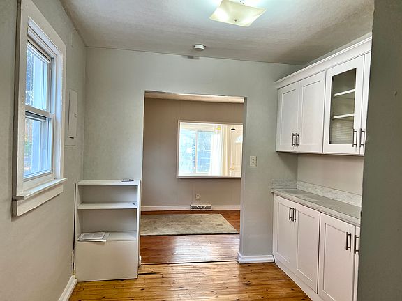 Dining area with extra shelves