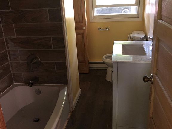 Bathroom with closet space