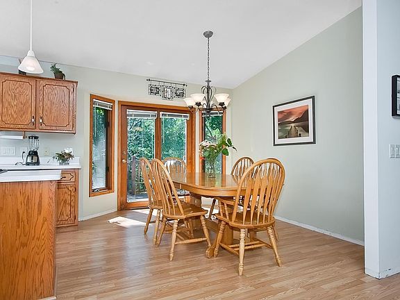 Dining area walks-out to large deck