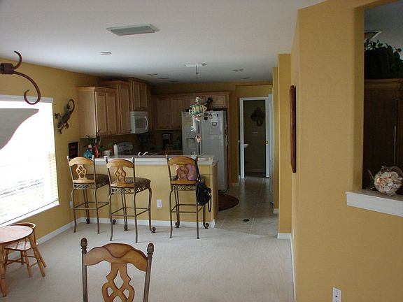 Kitchen with solid surface countertops