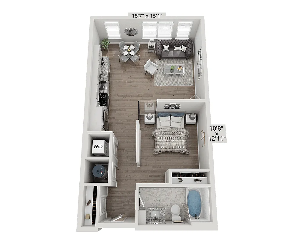 Floor plan Studio E1C