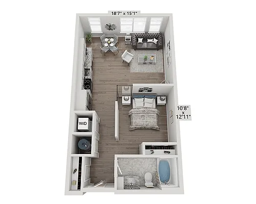Floor plan Studio E1C
