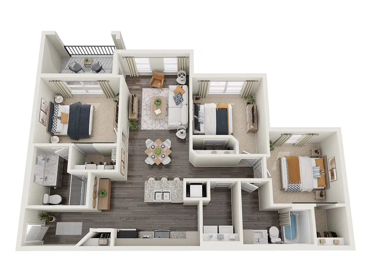 Floor plan 3 Bedroom