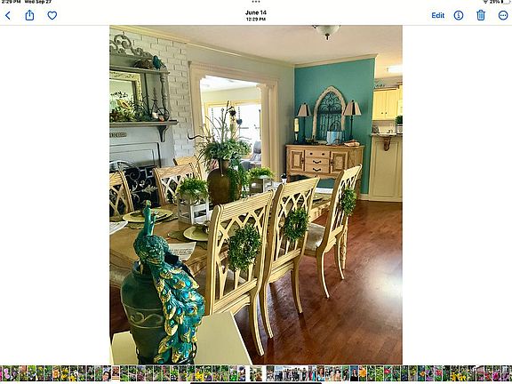 Dining open floor plan