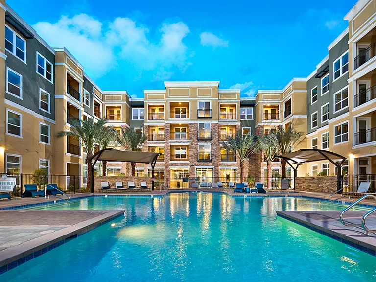 Resort-style pool and spa