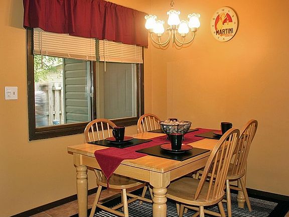 Dining area is conveniently located right off of the Kitchen.