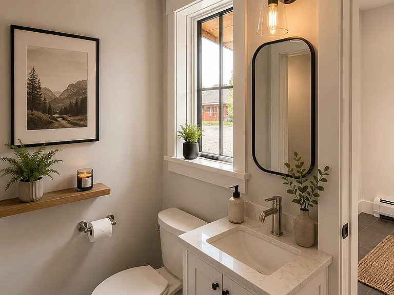ai rendering : powder room