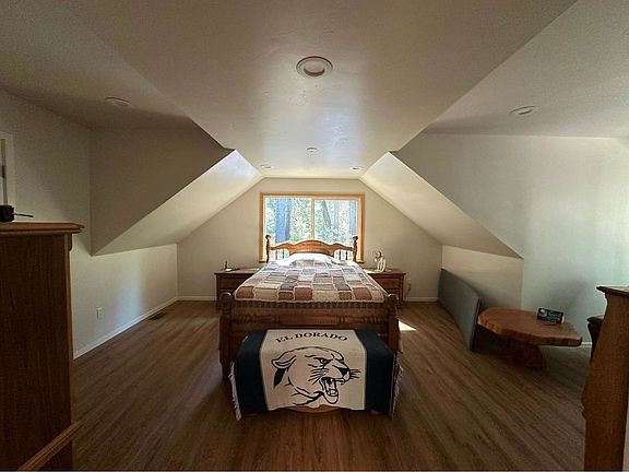 Bedroom with recessed lighting throughout entire living space