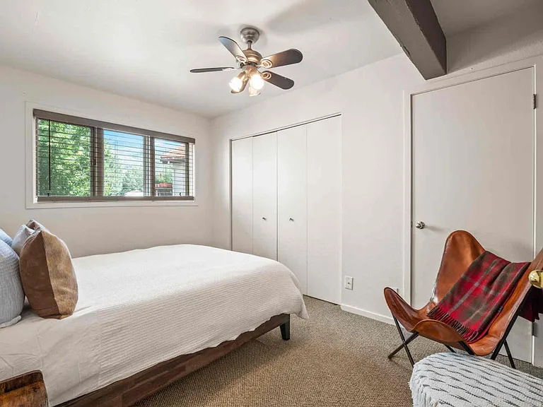 Plenty of closet and storage space in the bedroom
