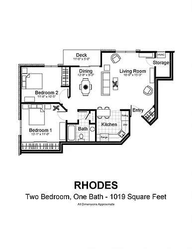 Floor plan Rhodes
