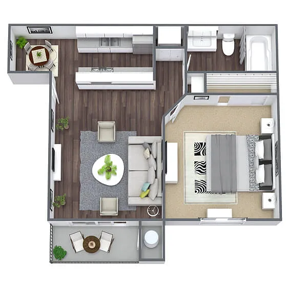 Floor plan 1X1