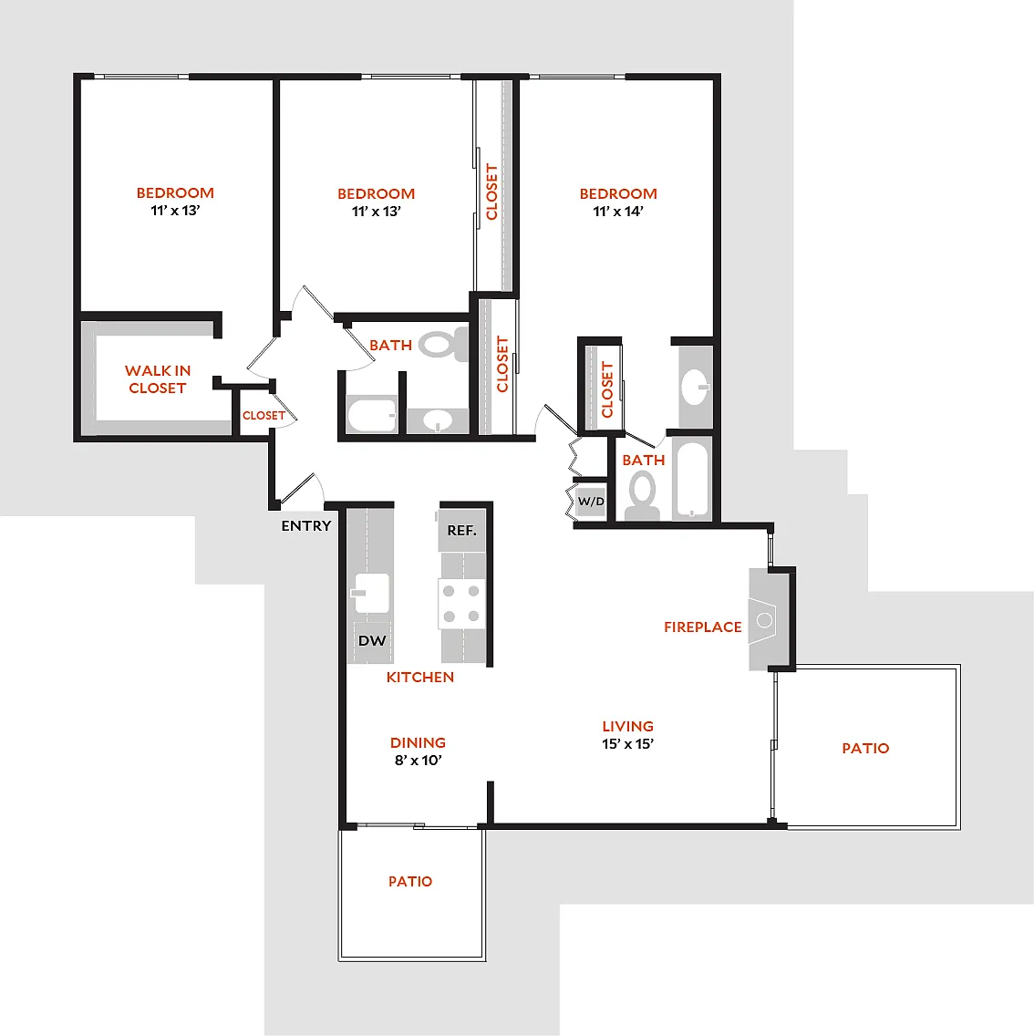 Floor plan Plan 3A