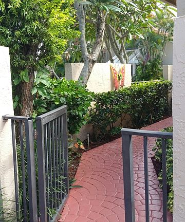 Private courtyard entrance