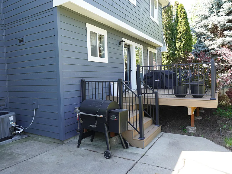 private backyard patio
