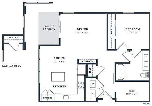 Floor plan A12 Den