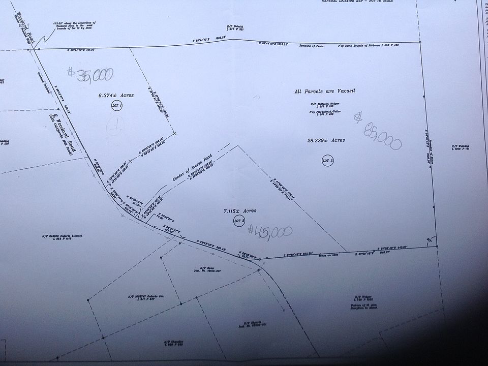 3 Lots Subdivided - 1 SOLD