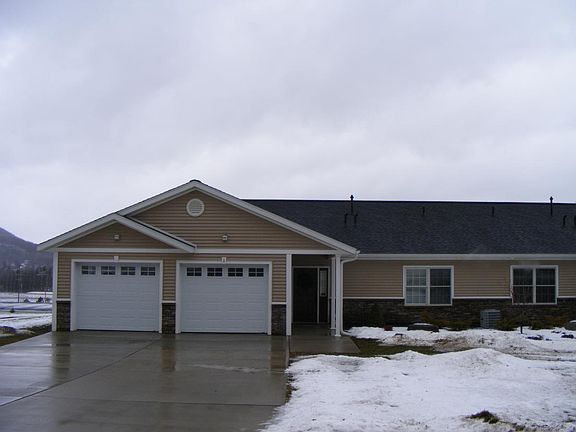 Two bay attached heated garage
