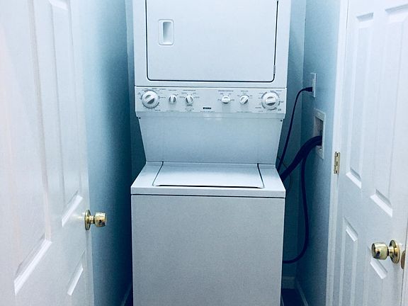stacking washer and dryer