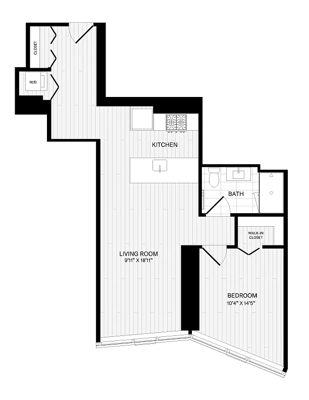 Floor plan 1 Bed/1 Bath-1A-13