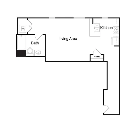 Floor plan S14 Studio
